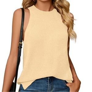 Wynne Layers Sweater Tank Tops Sleeveless Size  1XL